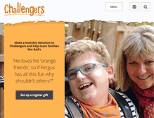 Tablet Screenshot of disability-challengers.org